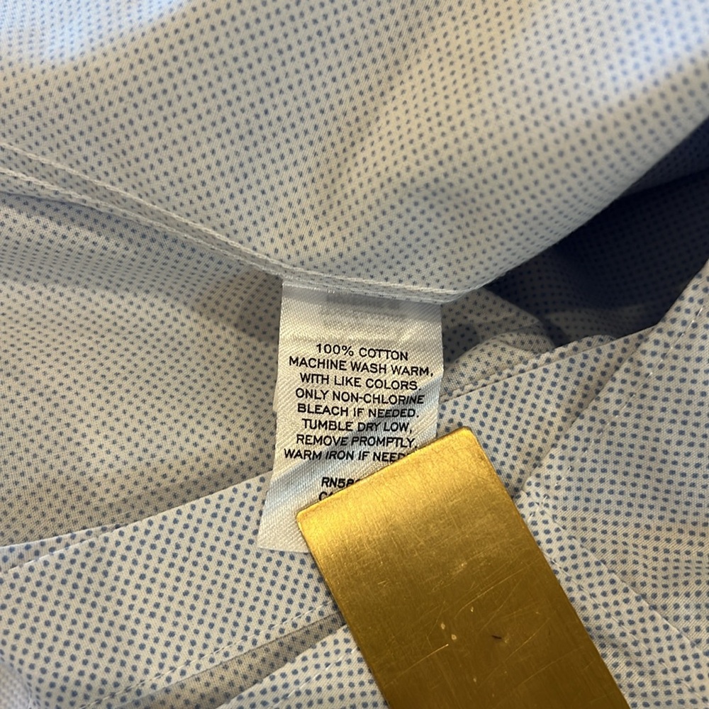Nordstrom Non-Iron Trim Fit Dress Shirt in Size 15 - Picture 5 of 9